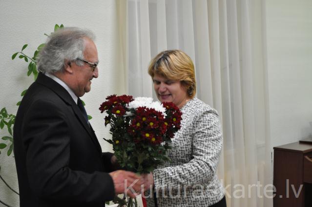 Diriģenta P.Sudarova sveikšana 85.gadu jubilejā